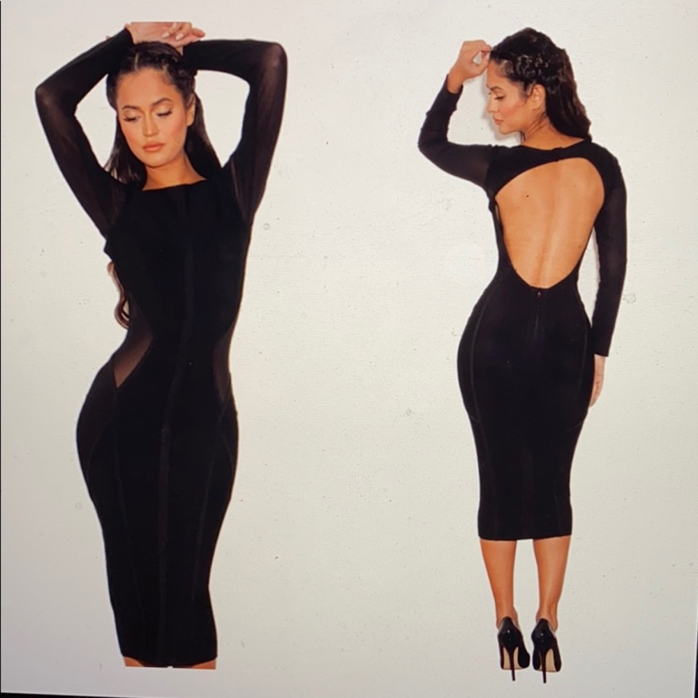 House of CB Nenah Black Dress